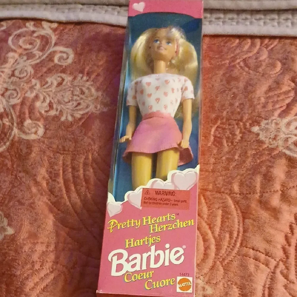 Barbie Pretty Hearts Doll with Pink Outfit